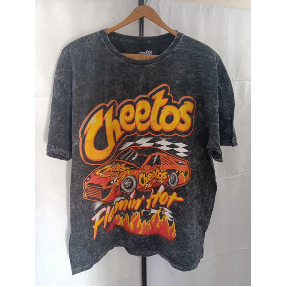 Rare Large Cheetos Racing Shirt Adult Black Flamin Hot Short Sleeve Tee Pepsi
